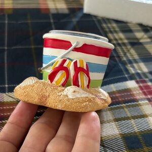 Colorful Beach Bucket tea light holder